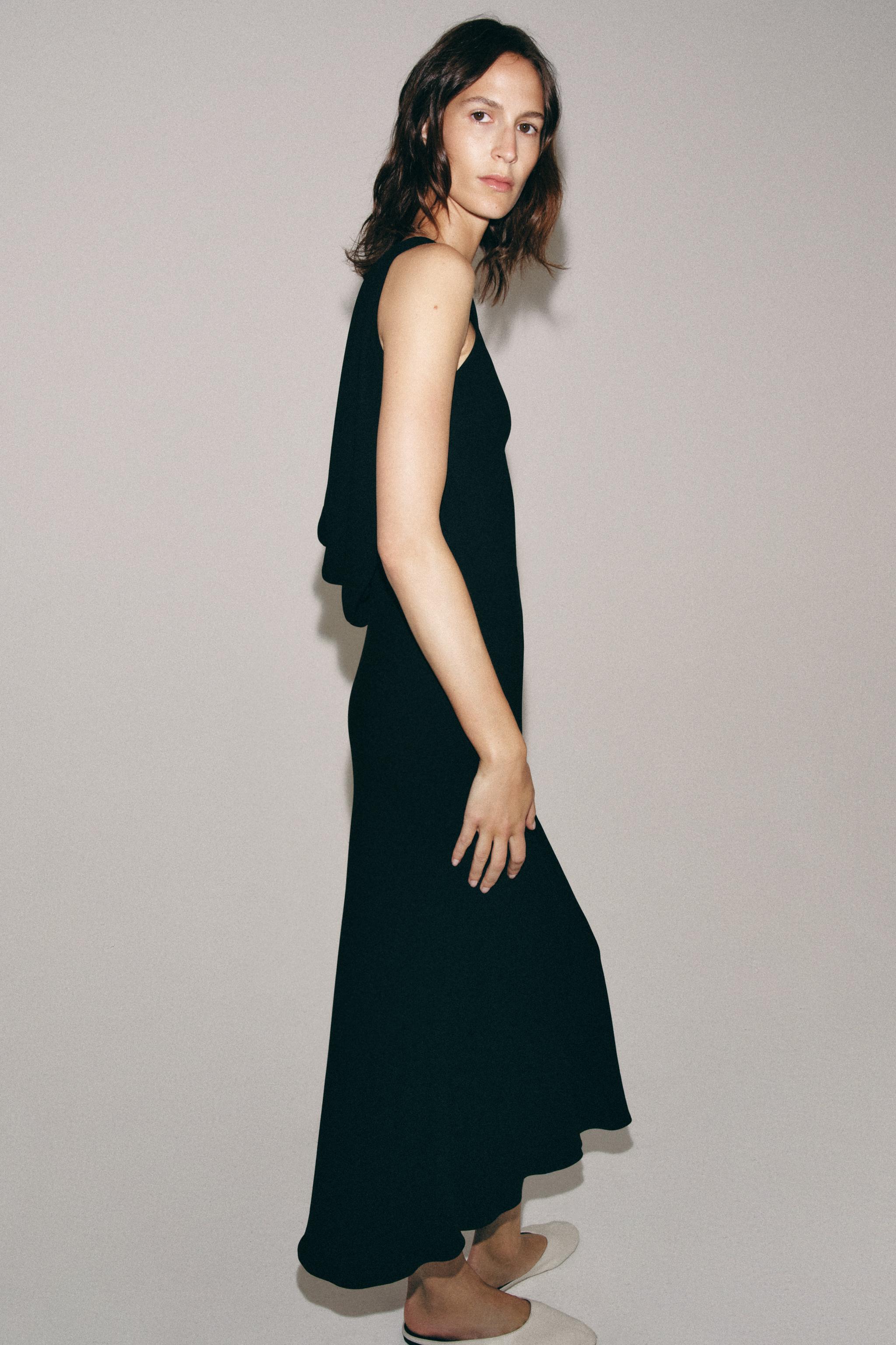 ZW COLLECTION DRAPED MIDI DRESS